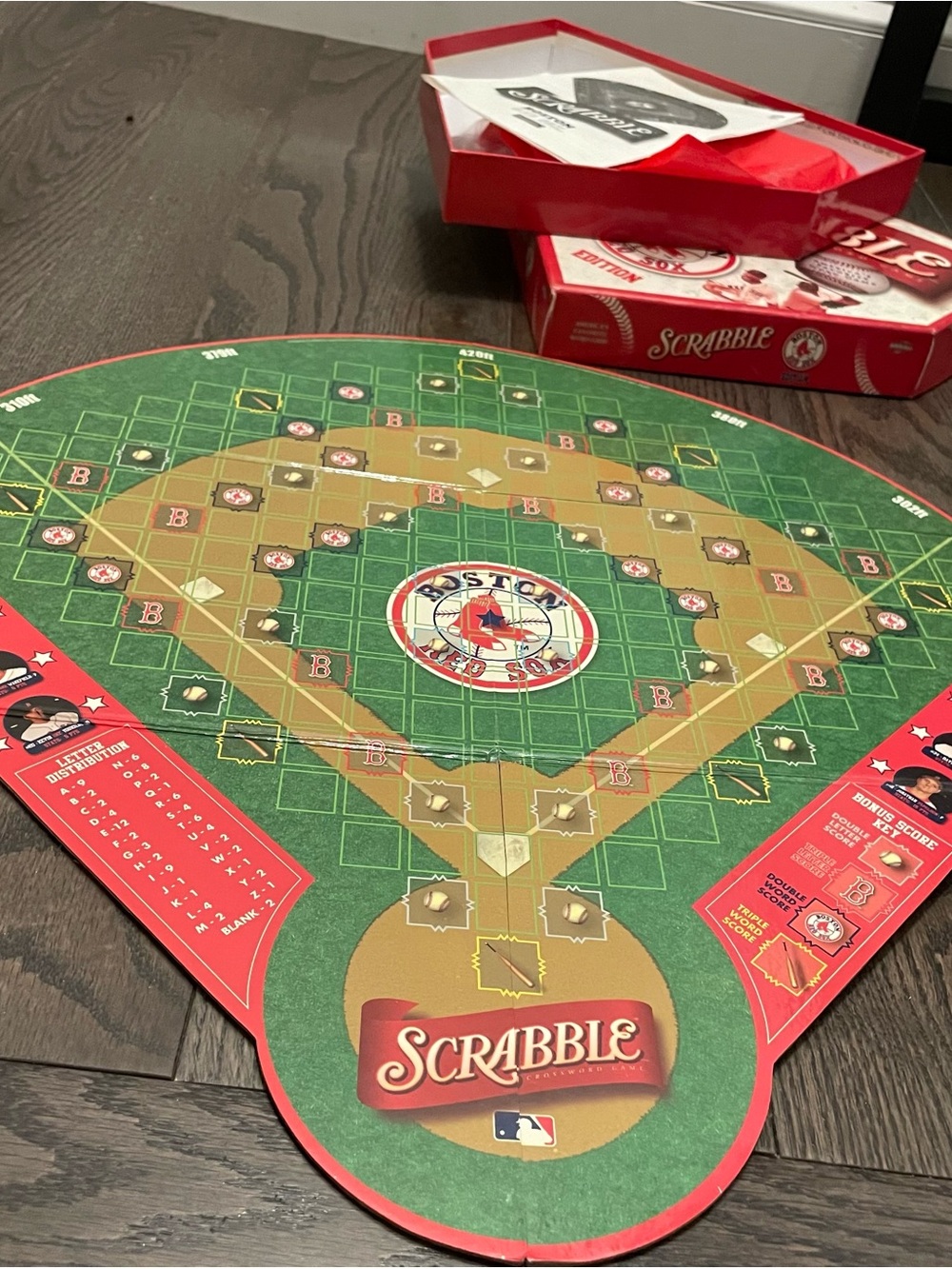 SCRABBLE Boston Red Sox Edition Board Game - Red - Picture 9 of 13
